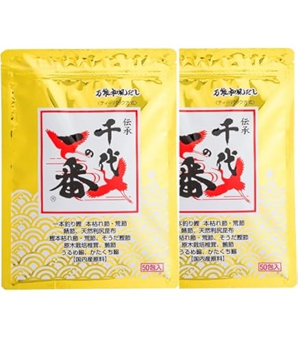Amazon.co.jp: 千代の一番 万能和風だし50包入 (8g×50包) 400g : 食品